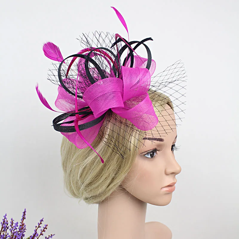 Purple Rose Blue Flower Fascinator Hair Clip For Women Bride Gauze Veil Feather Headdress Hairpin Fashion Hair Party Headwear 
Purple Rose Blue Flower Fascinator Hair Clip For Women Bride Gauze Veil Feather Headdress Hairpin Fashion Hair Party Headwear