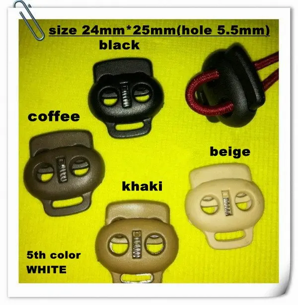 black, white, coffee, beige, khaki 5 colors Toggles Cordlock toggle clip spring stopper in nylon material, 500 pcs/lot (LN134)
black, white, coffee, beige, khaki 5 colors Toggles Cordlock toggle clip spring stopper in nylon material, 500 pcs/lot (LN134)