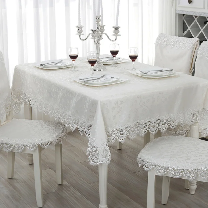 White Modern Tablecloths Printed Rectangular Table Cover Lace Edge Tablecloth Home Banquet Decoration
White Modern Tablecloths Printed Rectangular Table Cover Lace Edge Tablecloth Home Banquet Decoration
