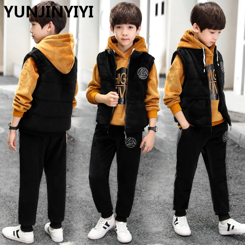 YUNJINYIYI Children's Clothes For The Boy Sports Suit For Boy Three-piece Suit autumn and winter Boys Clothes kids clothes
YUNJINYIYI Children's Clothes For The Boy Sports Suit For Boy Three-piece Suit autumn and winter Boys Clothes kids clothes