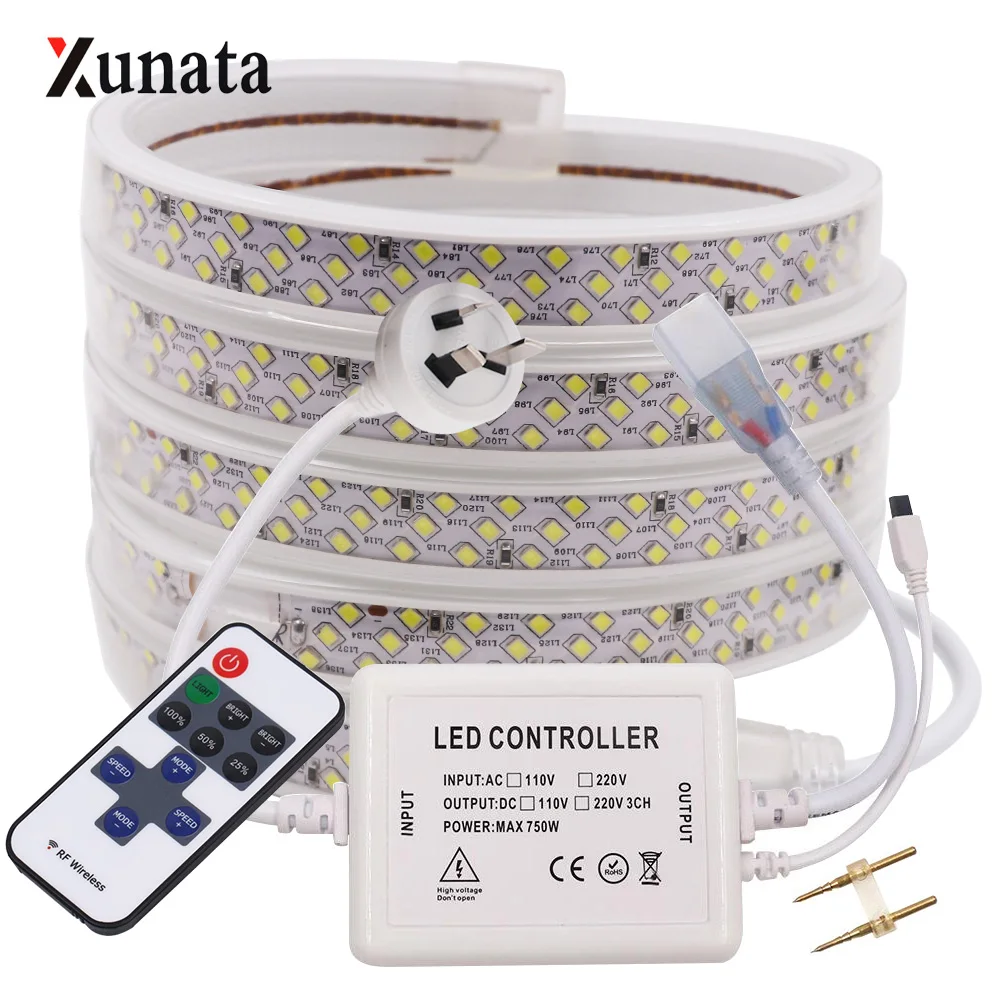 XUNATA 276 Leds/m LED Strip SMD 2835 220V Waterproof LED Tape Rope Light with Light Controller for Home Decoration AU/EU/UK Plug
XUNATA 276 Leds/m LED Strip SMD 2835 220V Waterproof LED Tape Rope Light with Light Controller for Home Decoration AU/EU/UK Plug
