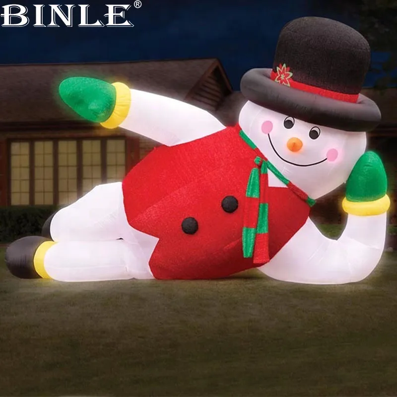 4.5m 15ft Giant outdoor laying down winter Christmas Inflatable Snowman for family lawn backyard decoration
4.5m 15ft Giant outdoor laying down winter Christmas Inflatable Snowman for family lawn backyard decoration
