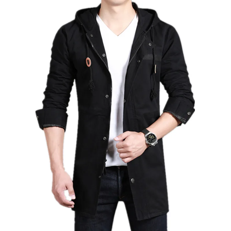 2019 new arrival spring and autumn style men boutique trench high quality leisure fashion men's long hooded trench coats M-4XL
2019 new arrival spring and autumn style men boutique trench high quality leisure fashion men's long hooded trench coats M-4XL