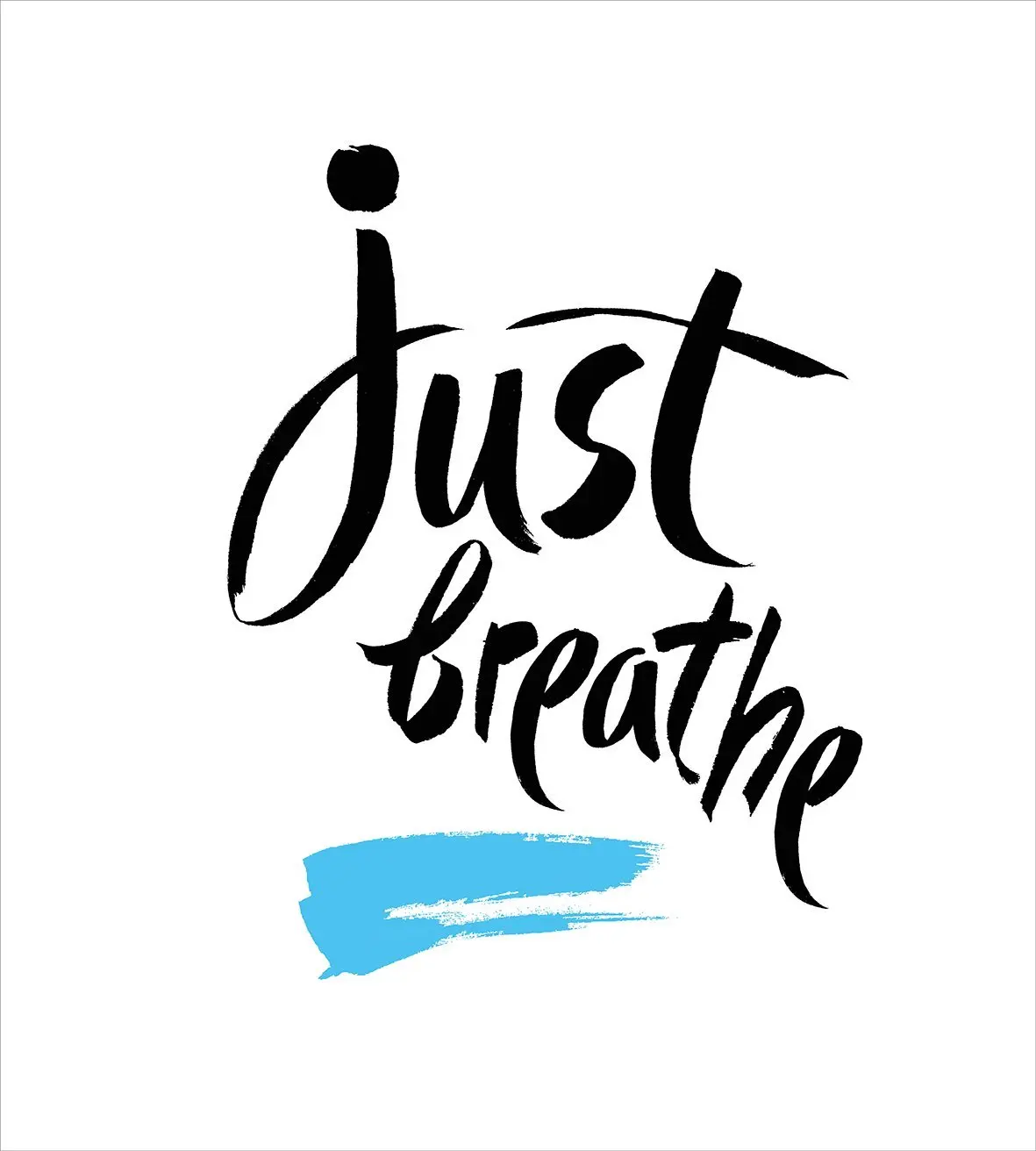 Just Breathe Duvet Cover Set Inspirational Quote Calligraphy with Artful Blue Brushstroke Detail Decorative 4 Piece Bedding Set
Just Breathe Duvet Cover Set Inspirational Quote Calligraphy with Artful Blue Brushstroke Detail Decorative 4 Piece Bedding Set