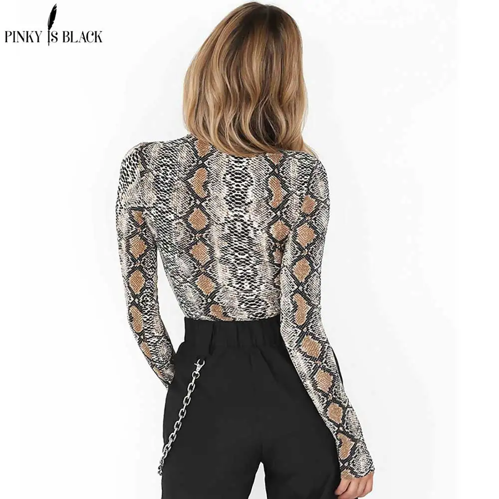 PinkyIsBlack snake skin grain print long sleeve high neck bodysuits 2019 autumn women street fashion sexy snakeskin bodysuit
PinkyIsBlack snake skin grain print long sleeve high neck bodysuits 2019 autumn women street fashion sexy snakeskin bodysuit