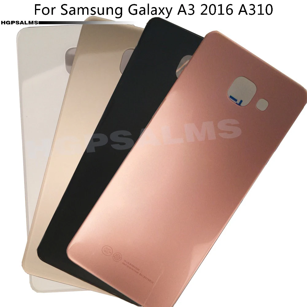 Для Samsung Galaxy A3 2016 A310 Стекло задняя крышка для аккумулятора сзади Корпус