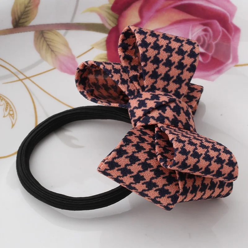 2020 New Big Bow Dot Flower Scrunchy Women Girls Hair Accessories Ponytail Ornaments Elastic Band Sweet Gum for | Аксессуары для