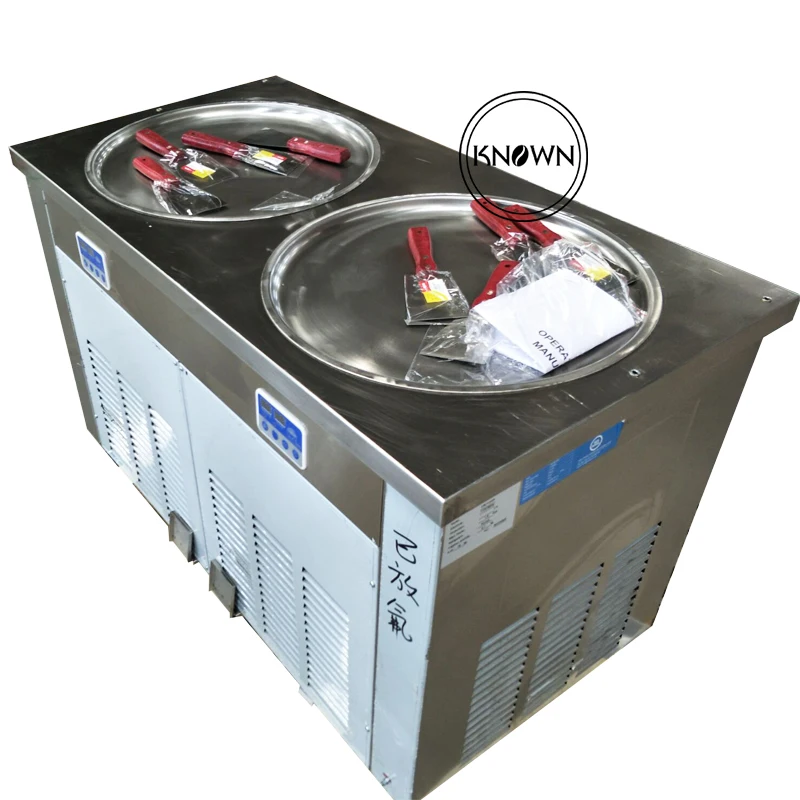 Hot Sale Double Round Pan Fried Ice Cream Machine Fruit Roll Fried Ice Cream Making Machine
Hot Sale Double Round Pan Fried Ice Cream Machine Fruit Roll Fried Ice Cream Making Machine