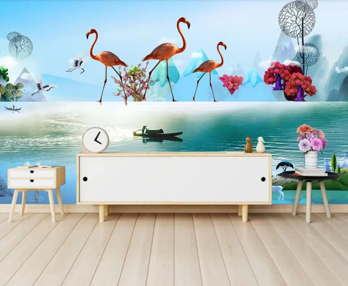 Nordic Hand Painted Flamingo Wall Mural Watercolor Wallpaper European Style for Living Room Wall Decor Photo Wall Paper 3D
Nordic Hand Painted Flamingo Wall Mural Watercolor Wallpaper European Style for Living Room Wall Decor Photo Wall Paper 3D
