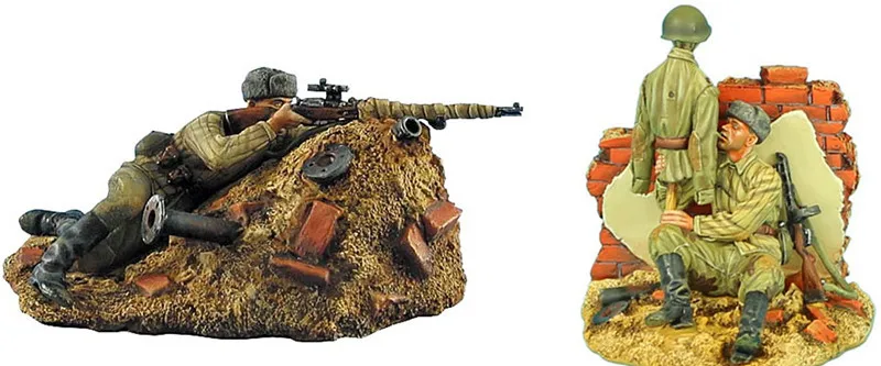 1/35 модельная фигурка из смолы разобранный Неокрашенный набор 00359 + 358|Наборы для