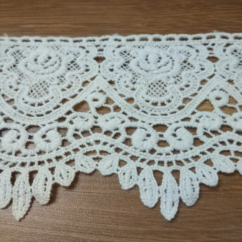 High Quality Pure Cotton Embroidered Lace 9cm width Water Soluble Lace DIY Hand Materials Clothing Sewing Accessories 5 yards
High Quality Pure Cotton Embroidered Lace 9cm width Water Soluble Lace DIY Hand Materials Clothing Sewing Accessories 5 yards