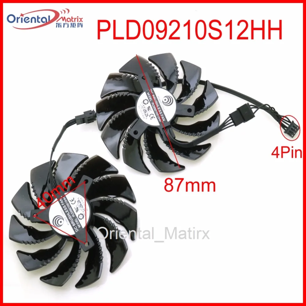 

PLD09210S12HH 12V 0.40A 87mm For Gigabyte RX480 RX570 GTX1070 GTX1060 GTX1050 GTX1050TI WINDFORCE Graphics Card Cooling Fan