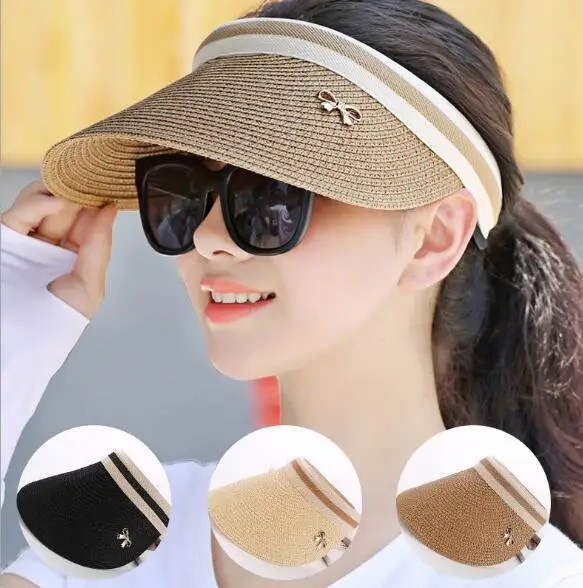 Cute Bow Sun Hat Female Beach Hat Wide Brim Straw Visor Hat Cap Summer Hats For Women Caps Sun Visor Girls
Cute Bow Sun Hat Female Beach Hat Wide Brim Straw Visor Hat Cap Summer Hats For Women Caps Sun Visor Girls