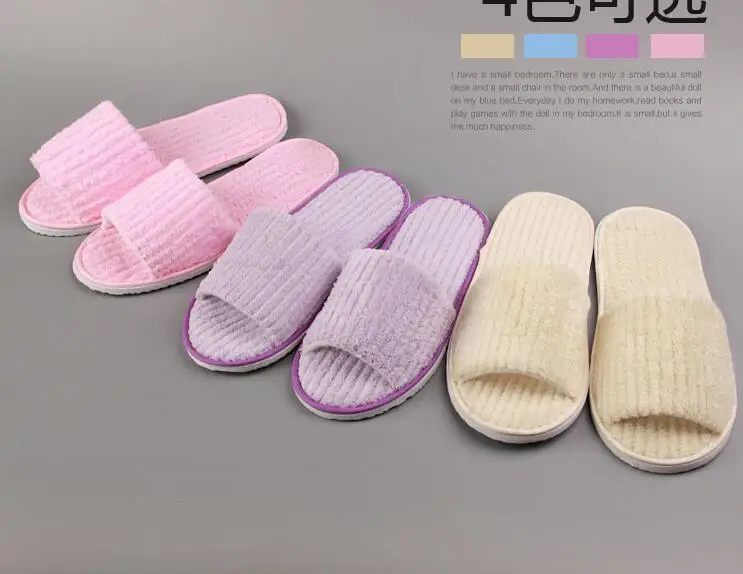 Free Shipping 10pairs/lot Mixed Color Good Quality Hotel Family Party Room Coral Velvet Disposable Slippers Wholesale
Free Shipping 10pairs/lot Mixed Color Good Quality Hotel Family Party Room Coral Velvet Disposable Slippers Wholesale