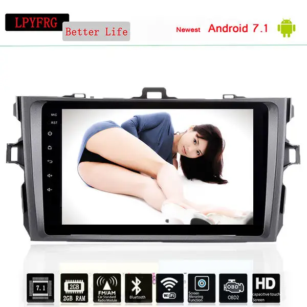 Восьмиядерный 1024*600 9 "двойной 2 Din android 10 0 автомобильное радио GPS навигация для