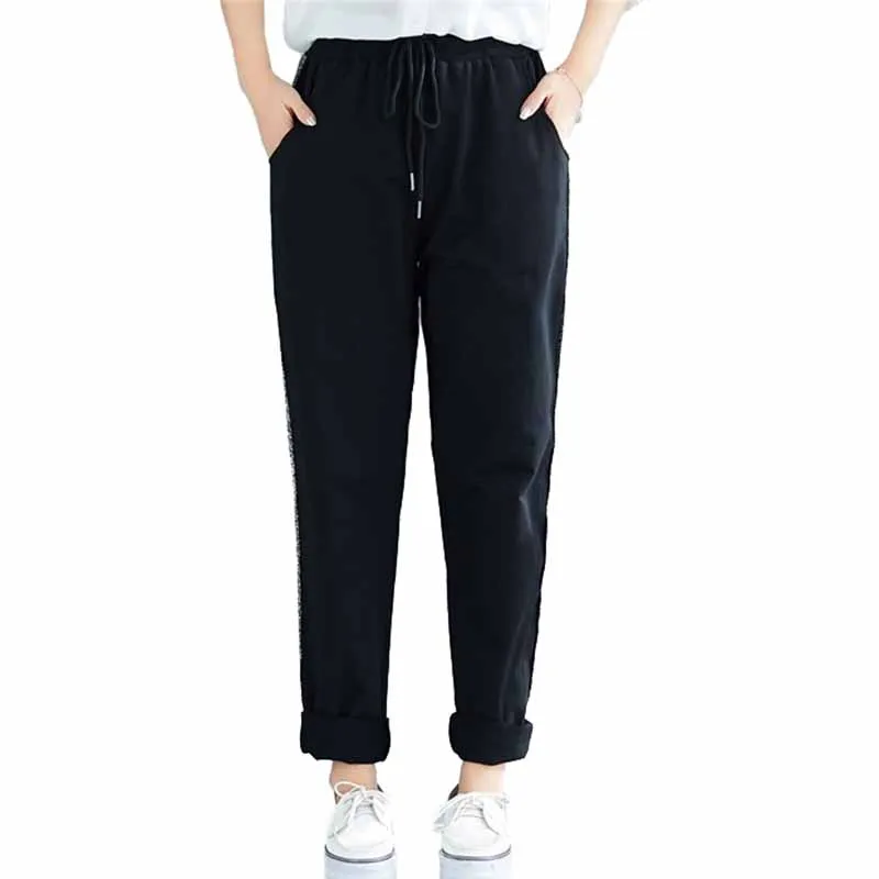 Fashion Spring Summer Casual Pants Women Plus Size XXL-6XL Sports Pencil Pants Female High Waist Thin Elastic Waist Trousers G49
Fashion Spring Summer Casual Pants Women Plus Size XXL-6XL Sports Pencil Pants Female High Waist Thin Elastic Waist Trousers G49