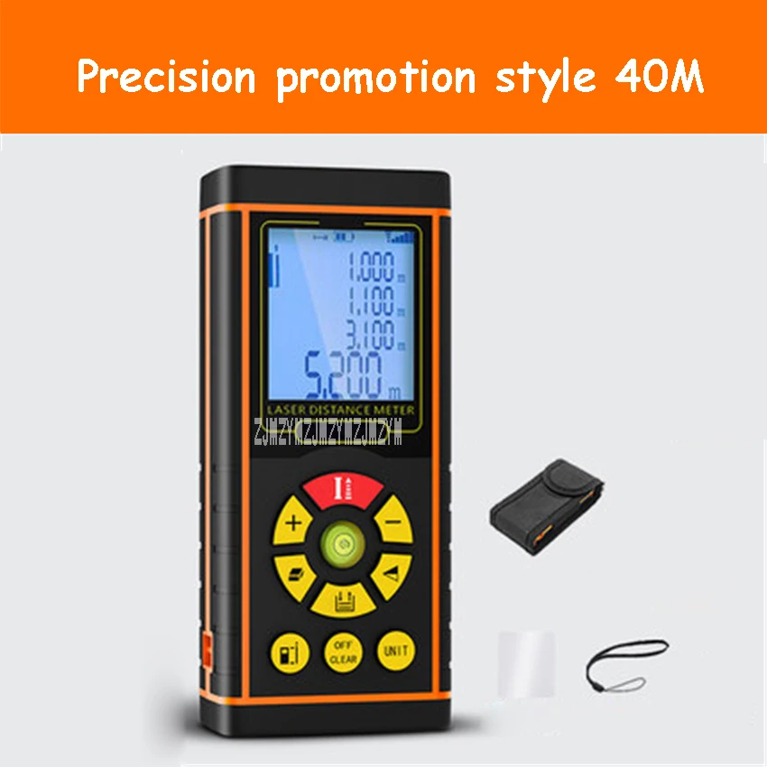 H-40 1.5V*2 Portable Electronic Ruler Laser Rangefinder High-precision Infrared Handheld Distance Measuring Instrument 0.03-40m
H-40 1.5V*2 Portable Electronic Ruler Laser Rangefinder High-precision Infrared Handheld Distance Measuring Instrument 0.03-40m