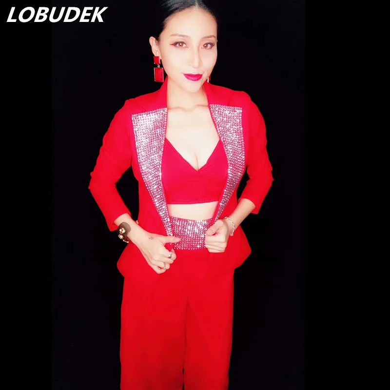 (jacket+bra+pants) white black pink red sexy women suit prom party Nightclub Bar female costume singer stage show dancer
(jacket+bra+pants) white black pink red sexy women suit prom party Nightclub Bar female costume singer stage show dancer