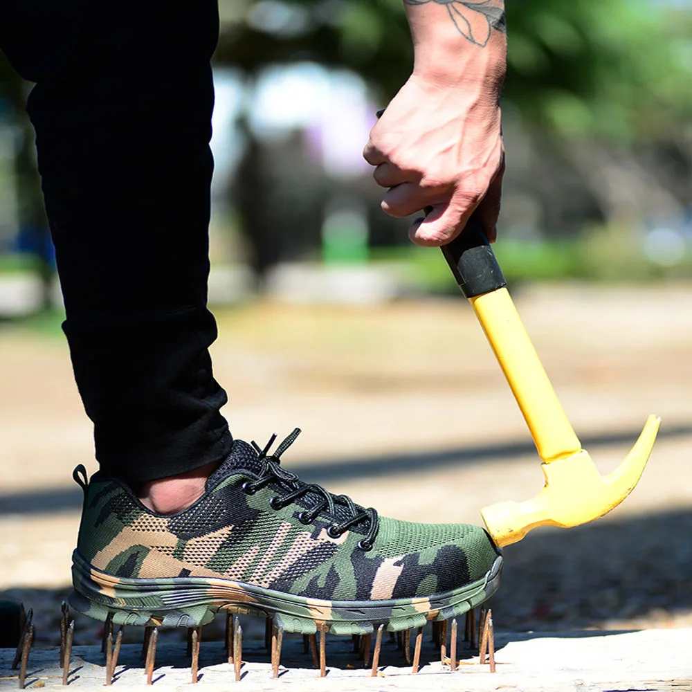 Construction Men's Outdoor Plus Size Steel Toe Cap Work Boots Shoes Men Camouflage Puncture Proof Safety Shoes Breathable
Construction Men's Outdoor Plus Size Steel Toe Cap Work Boots Shoes Men Camouflage Puncture Proof Safety Shoes Breathable