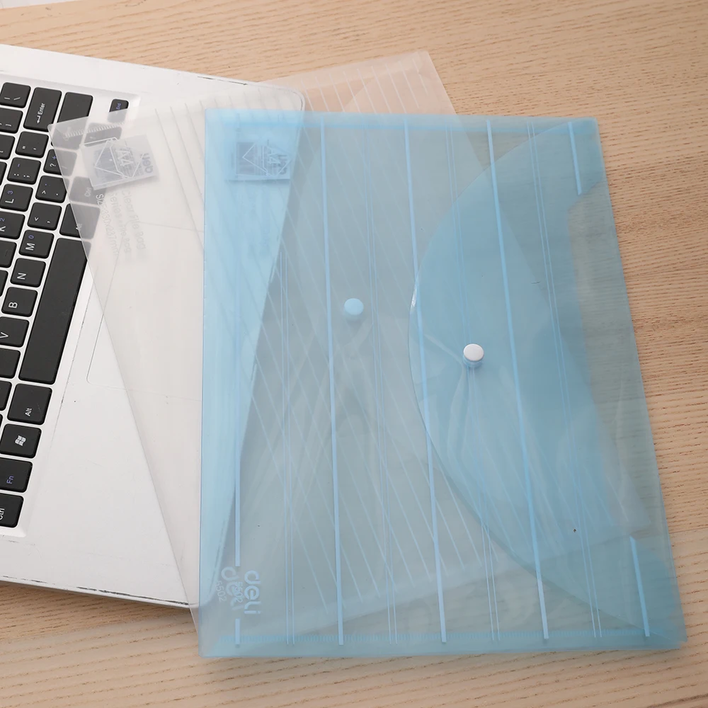 Deli File Bag Snap A4 0.18mm PP material 4 PCS/BAG Assorted Translucent Blue Transparent E5502
Deli File Bag Snap A4 0.18mm PP material 4 PCS/BAG Assorted Translucent Blue Transparent E5502