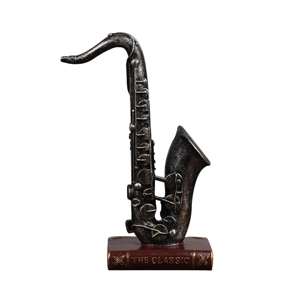 Бронзовый металлический саксофон миниатюрная Реплика литье под давлением