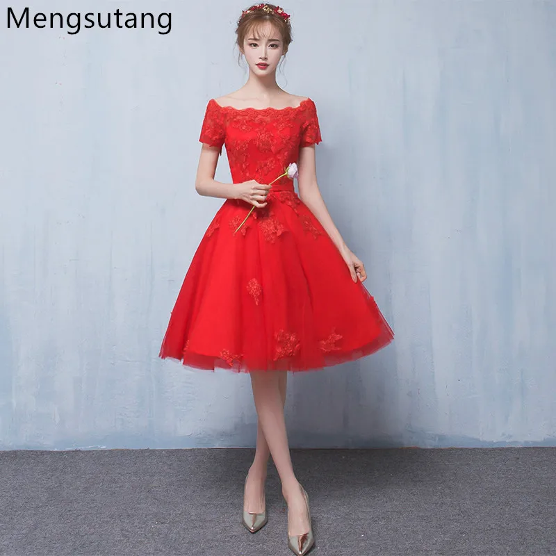 Robe De Soiree 2023 Boat neck red A-Line short evening dress with flowers vestido de festa prom dresses plus size custom made
Robe De Soiree 2023 Boat neck red A-Line short evening dress with flowers vestido de festa prom dresses plus size custom made