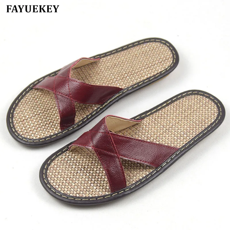 FAYUEKEY New Spring Summer Genuine Leather Women Home Slippers Ladies Indoor Floor Outdoor Beach Slides Sandals Flat Shoes
FAYUEKEY New Spring Summer Genuine Leather Women Home Slippers Ladies Indoor Floor Outdoor Beach Slides Sandals Flat Shoes