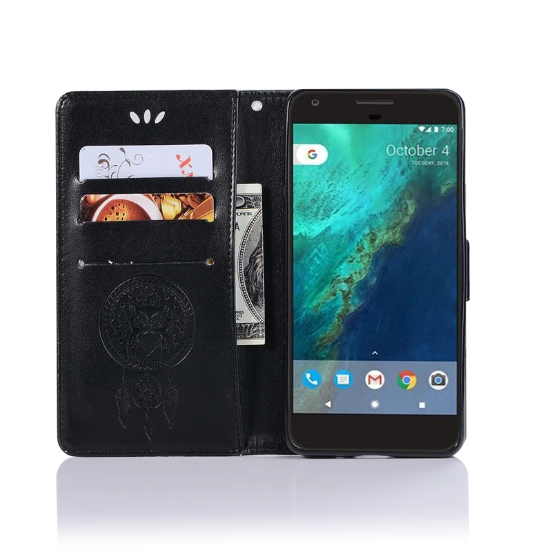 Чехол Etui для телефона чехол Google Pixel 2 Роскошный кожаный бумажник с совой откидной