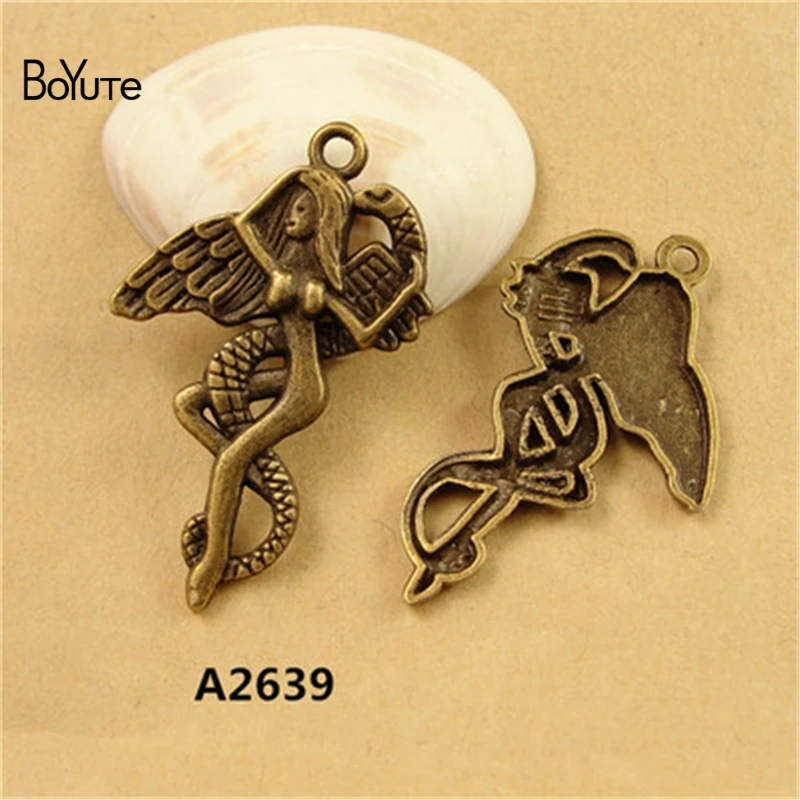 BoYuTe (60 Pieces/Lot) 40*26MM Antique Bronze Plated Zinc Alloy Angel Snake Charms Pendant Diy Jewelry Accessories Handmade
BoYuTe (60 Pieces/Lot) 40*26MM Antique Bronze Plated Zinc Alloy Angel Snake Charms Pendant Diy Jewelry Accessories Handmade