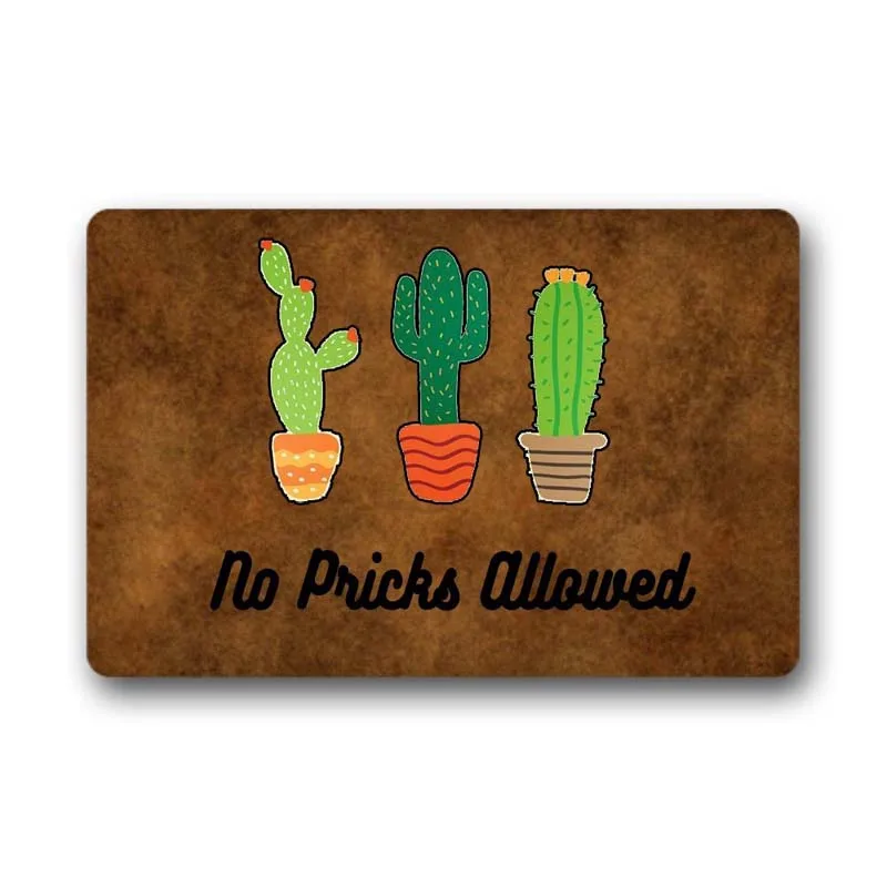 Door Mat Funny Entrance Floor Mat No Pricks Allowed Unique Design Decorative Indoor Outdoor Door Mat Non-Woven Fabric Top 23.6"x
Door Mat Funny Entrance Floor Mat No Pricks Allowed Unique Design Decorative Indoor Outdoor Door Mat Non-Woven Fabric Top 23.6"x