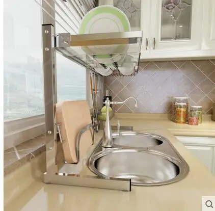 304 stainless steel bowl gutter water rack kitchen household goods collection rack
304 stainless steel bowl gutter water rack kitchen household goods collection rack