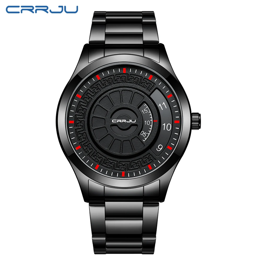 Mens Watch Fashion Quartz Wristwatch Casual Business Digital Watch Men Brand CRRJU Steel Band Male Clock Relogio Masculino
Mens Watch Fashion Quartz Wristwatch Casual Business Digital Watch Men Brand CRRJU Steel Band Male Clock Relogio Masculino
