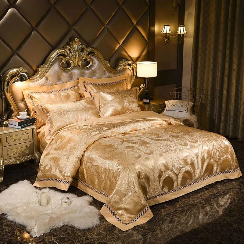 Relief Jacquard Queen King Size Bedding Sets Soft Bedclothes Luxury Duvet/Quilt Cover Embroidery Bed Linen Cotton sheet set silk
Relief Jacquard Queen King Size Bedding Sets Soft Bedclothes Luxury Duvet/Quilt Cover Embroidery Bed Linen Cotton sheet set silk
