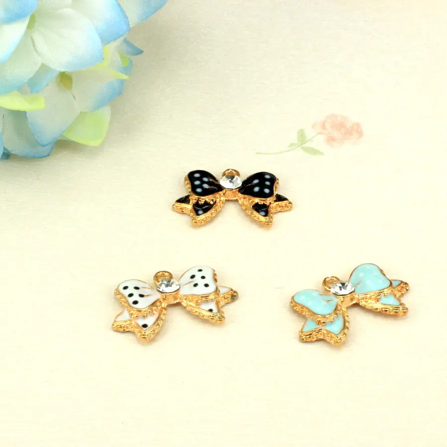 10pcs/lot 24*14MM Oil Drop Metal Alloy Earring Hair Accessories Charm Gold Color Tone Spot Bow Tie Diy Enamel Charms
10pcs/lot 24*14MM Oil Drop Metal Alloy Earring Hair Accessories Charm Gold Color Tone Spot Bow Tie Diy Enamel Charms