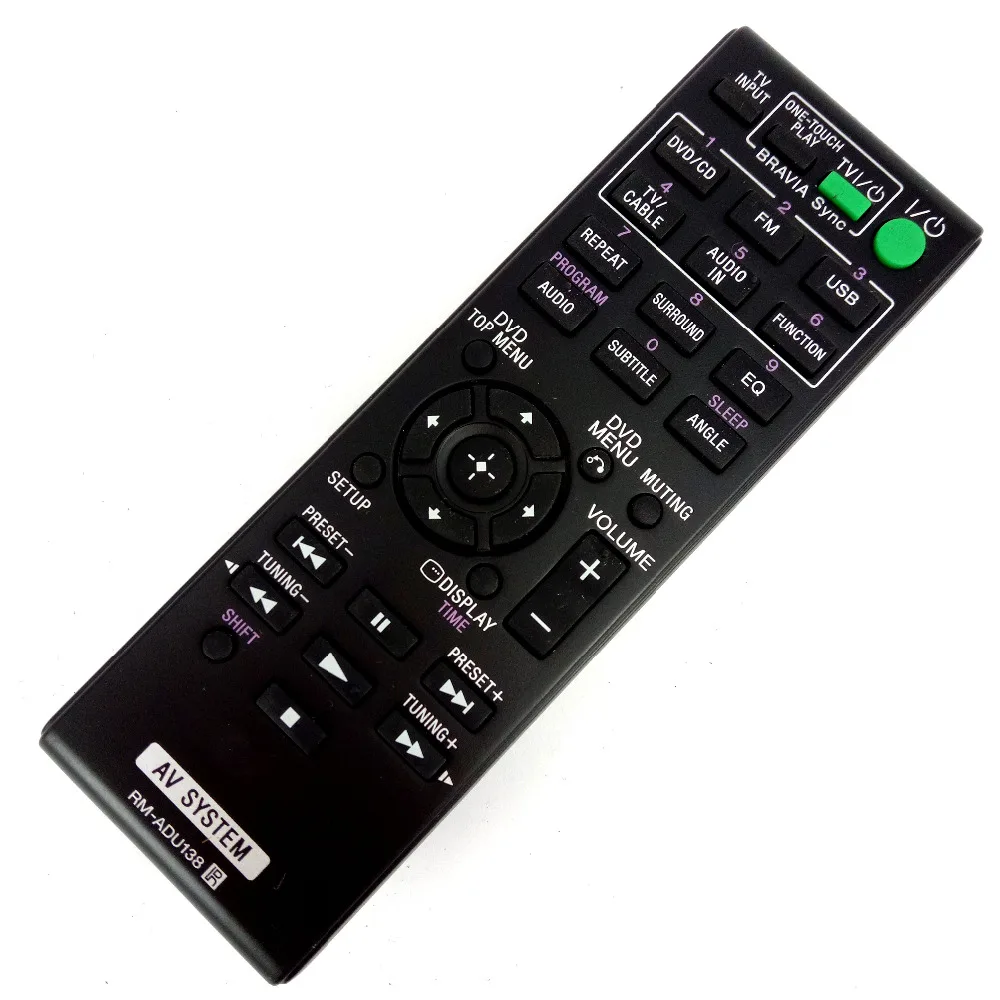NEW for Sony AV SYSTEM Remote control RM-ADU138 FOR DAV-TZ140 HBD-TZ140 SS-CT121 SS-TS121 SS-WS121 Home Theater System
NEW for Sony AV SYSTEM Remote control RM-ADU138 FOR DAV-TZ140 HBD-TZ140 SS-CT121 SS-TS121 SS-WS121 Home Theater System