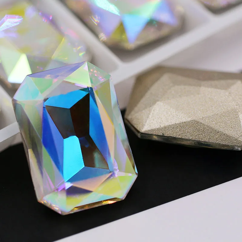 New 10x14mm/13x18mm AB Color Rectangular octagonal shape pointback glass rhinestones crystal strass diy clothing Accessories
New 10x14mm/13x18mm AB Color Rectangular octagonal shape pointback glass rhinestones crystal strass diy clothing Accessories