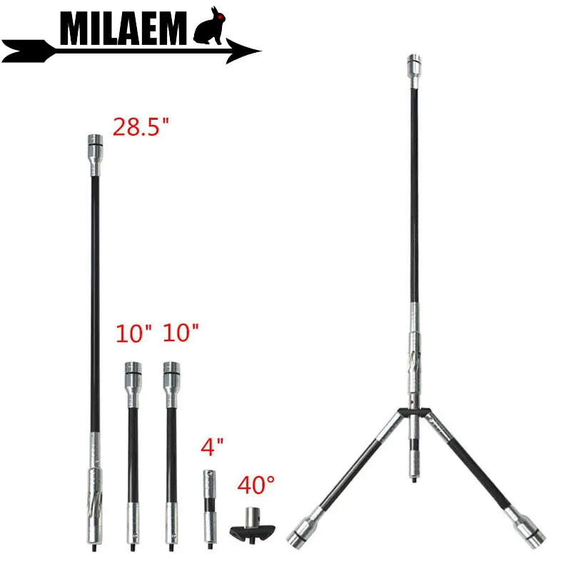 1Set Archery Balance Bar Stabilizer Bow Stabilizer Detachable Bow Rod Carbon Vibration Dampener Recurve Compound Bow Accessories
1Set Archery Balance Bar Stabilizer Bow Stabilizer Detachable Bow Rod Carbon Vibration Dampener Recurve Compound Bow Accessories