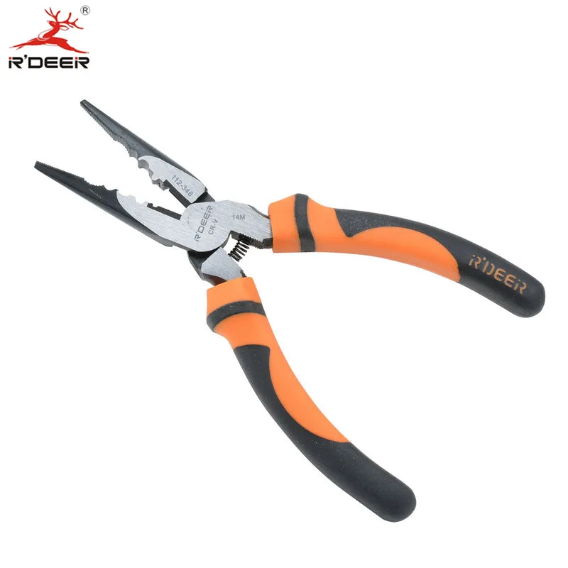 RDEER 6''/150mm Long Nose Cutting Pliers Chrome Vanadium Multitool Crimping Pliers For Wire Stripping Hand Tools
RDEER 6''/150mm Long Nose Cutting Pliers Chrome Vanadium Multitool Crimping Pliers For Wire Stripping Hand Tools