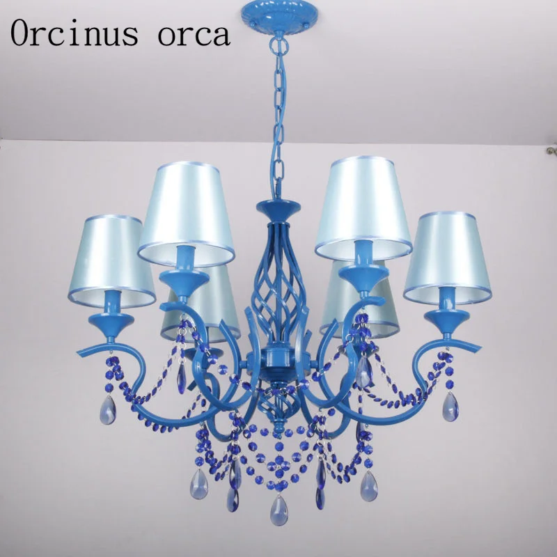 Mediterranean Blue Crystal Chandelier living room dining room American Pastoral simple modern crystal light free shipping
Mediterranean Blue Crystal Chandelier living room dining room American Pastoral simple modern crystal light free shipping