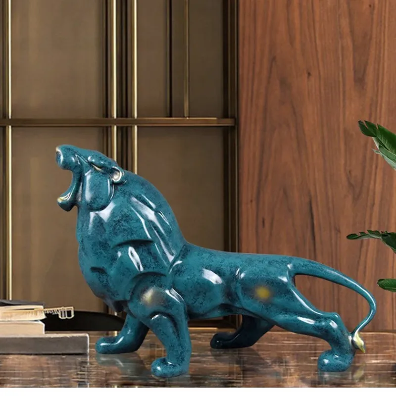 Modern Resin Abstract White Lion Sculpture Ornaments Handicraft Home Decor Geometric Resin Wildlife Lion Statue Craft Gift R337
Modern Resin Abstract White Lion Sculpture Ornaments Handicraft Home Decor Geometric Resin Wildlife Lion Statue Craft Gift R337