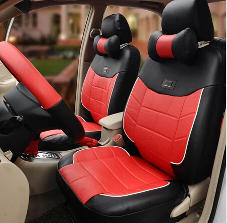 18pcs handmade PU leather seat covers automotive car front and rear cover steering wheel | Автомобили и мотоциклы