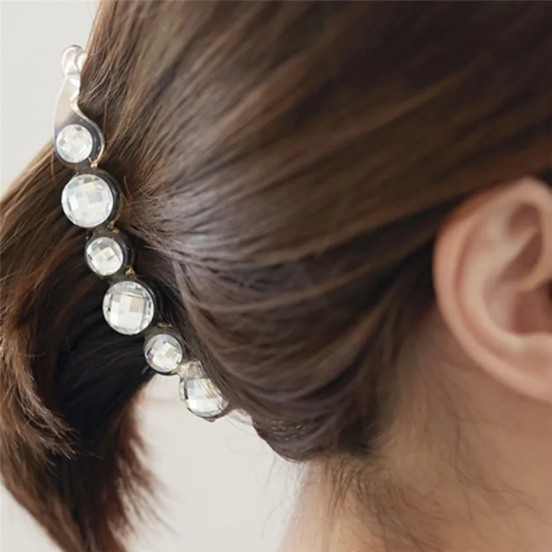 Imixlot 1PC Girls Ponytail Banana Clip Beautiful Crystal for Women Charm Headwear Hair Claws Elegant Hair Accessories
Imixlot 1PC Girls Ponytail Banana Clip Beautiful Crystal for Women Charm Headwear Hair Claws Elegant Hair Accessories