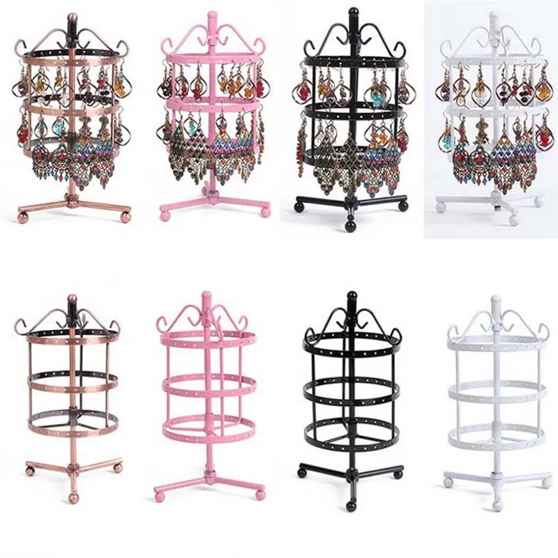 New 72 Holes Metal Earring Display Earring &slide Bead Turnable Necklace Jewelry Display Rack Stand Holder Shelf
New 72 Holes Metal Earring Display Earring &slide Bead Turnable Necklace Jewelry Display Rack Stand Holder Shelf