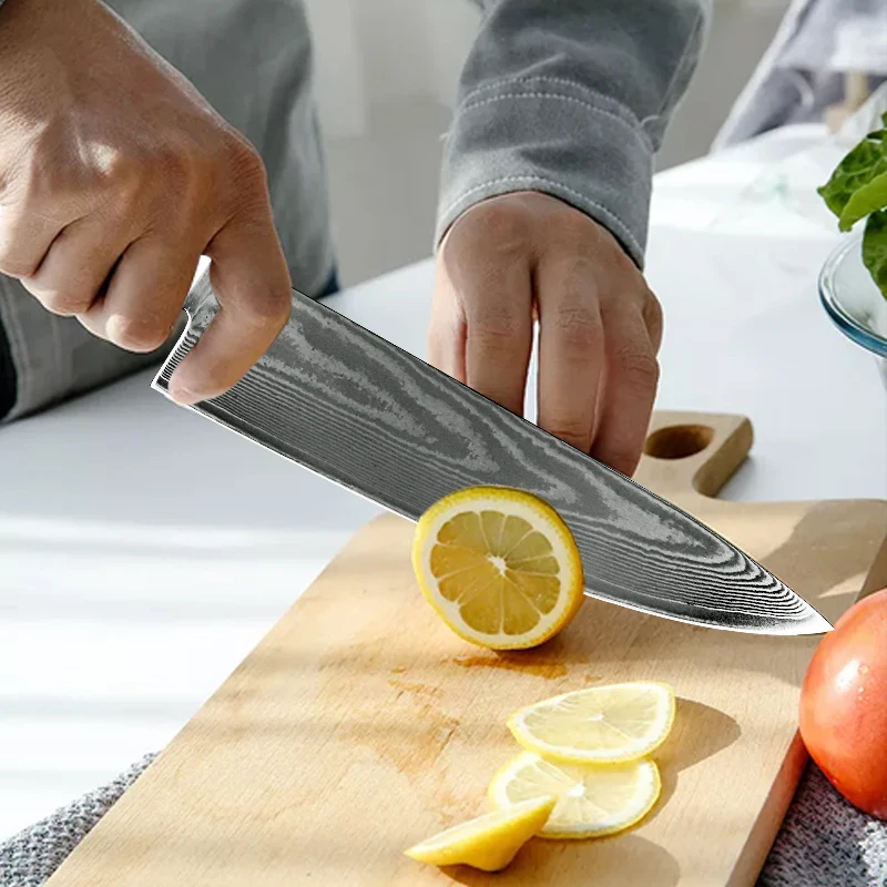 Kitchen Knife 5 6.5 7 8 inch Japanese Chef Knives Pro VG10 67 Layers Real Damascus Steel Utility Santoku Vegetable Meat Cleaver
Kitchen Knife 5 6.5 7 8 inch Japanese Chef Knives Pro VG10 67 Layers Real Damascus Steel Utility Santoku Vegetable Meat Cleaver