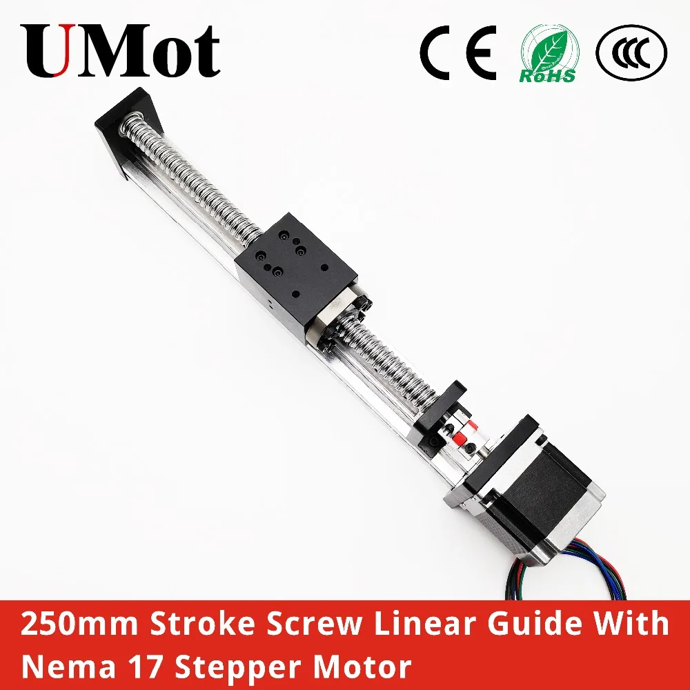 Free Shipping 250mm Stroke Ball Screw Linear Guide Motion Slide Table Linear Rail For 3D Printer CNC Parts XYZ Robotic Arm Kit
Free Shipping 250mm Stroke Ball Screw Linear Guide Motion Slide Table Linear Rail For 3D Printer CNC Parts XYZ Robotic Arm Kit