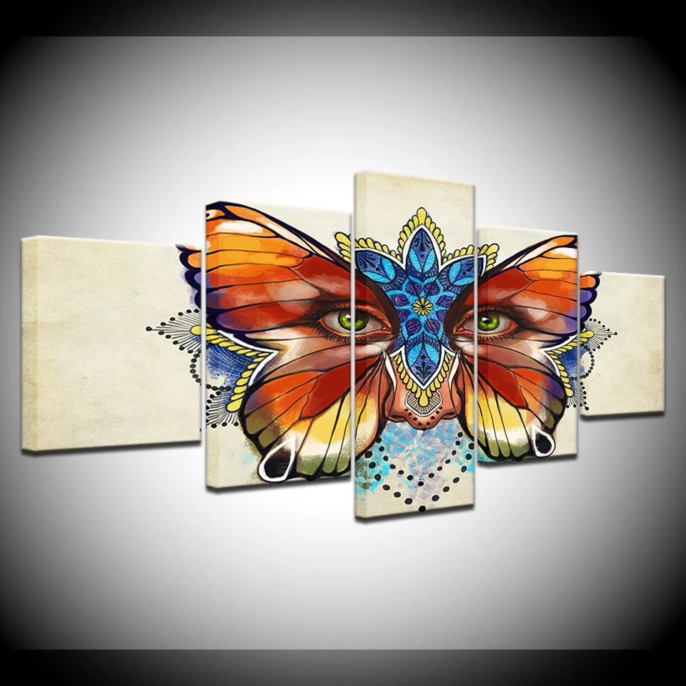 5 Pieces Colorful Butterfly Flowers Eyes Pictures Wall Art HD Printed Painting Pictures For Living Room Printed Canvas Artwork
5 Pieces Colorful Butterfly Flowers Eyes Pictures Wall Art HD Printed Painting Pictures For Living Room Printed Canvas Artwork
