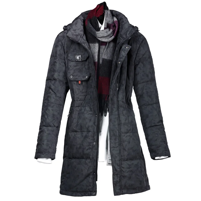 Novatex business casual thickening medium-long male hooded white duck down coat Camouflage print
Novatex business casual thickening medium-long male hooded white duck down coat Camouflage print