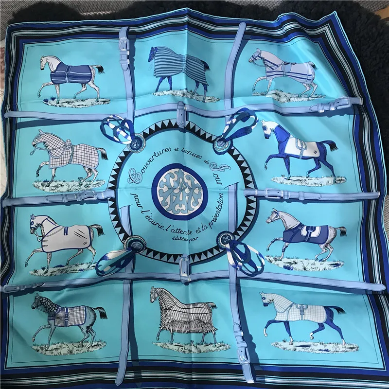 Horses Prints Fashion 100% Real Silk Scarf Shawl Large Square Silk Head Scarves Hijab Foulard 35" x 35
Horses Prints Fashion 100% Real Silk Scarf Shawl Large Square Silk Head Scarves Hijab Foulard 35" x 35