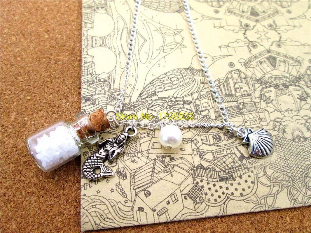 12pcs/lot Fashion Mermaid necklace beach ocean sea necklace mermaid Mermaid's tears sea sand with seashell pendant necklace
12pcs/lot Fashion Mermaid necklace beach ocean sea necklace mermaid Mermaid's tears sea sand with seashell pendant necklace