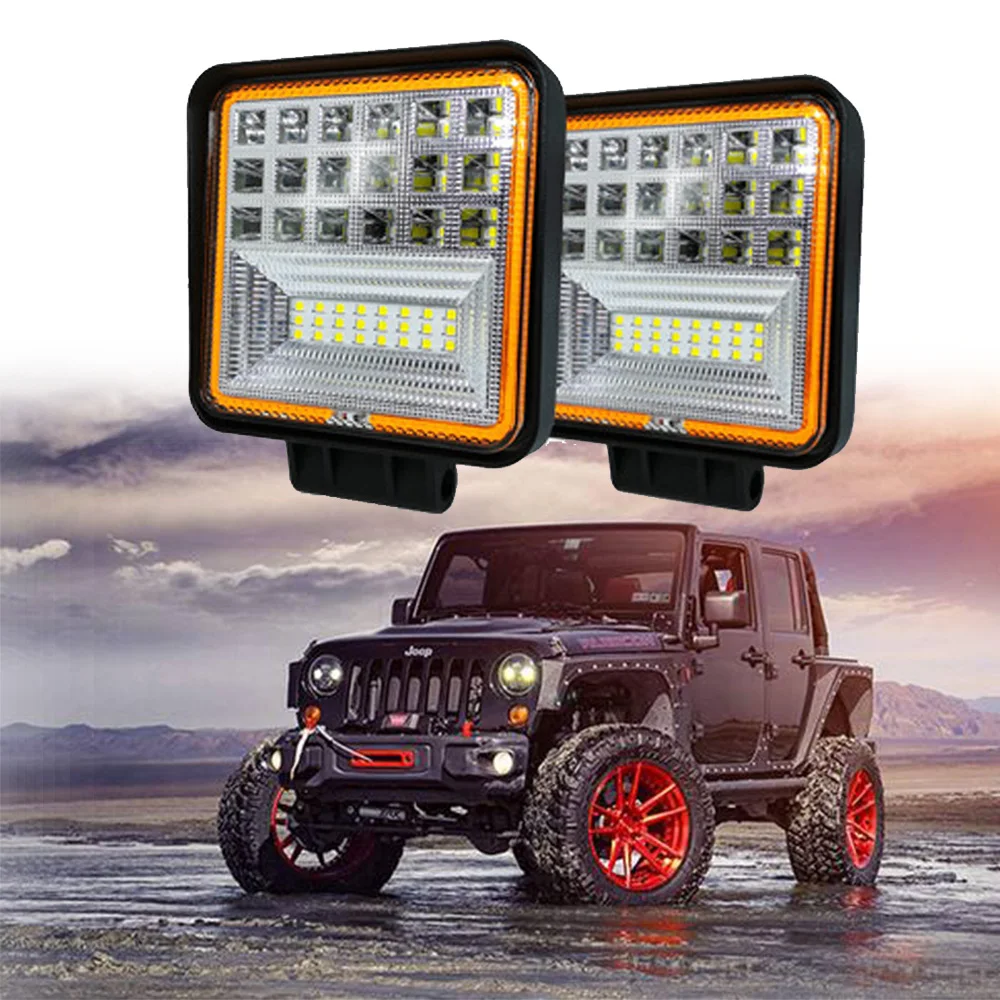 1pair 4 inch 126W Off Road Work Lamp Square LED Light Super Bright Driving Lights Waterproof For Trucks Boat Off-road Jeep Car
1pair 4 inch 126W Off Road Work Lamp Square LED Light Super Bright Driving Lights Waterproof For Trucks Boat Off-road Jeep Car